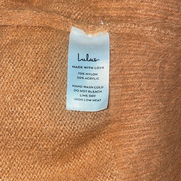 Lulus Cozy Delights Camel Eyelash Knit Sweater - Picture 10 of 10